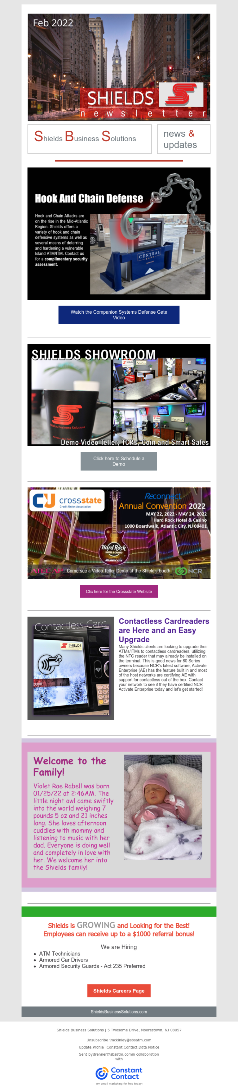 January 2022 Newsletter | ATM News | Shields Business Solutions